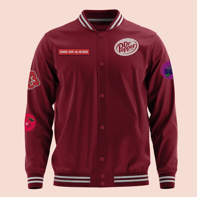 One-Of-A-Kind Patch Bomber Jacket